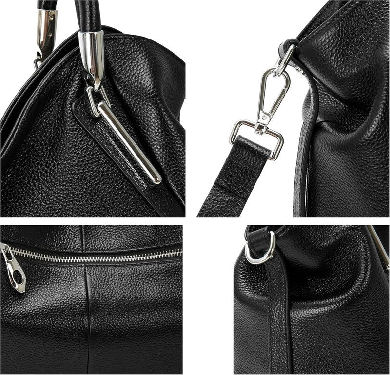 Women Leather Shoulder Tote Handbag Top Handle Satchel Hobo Crossbody Bag3