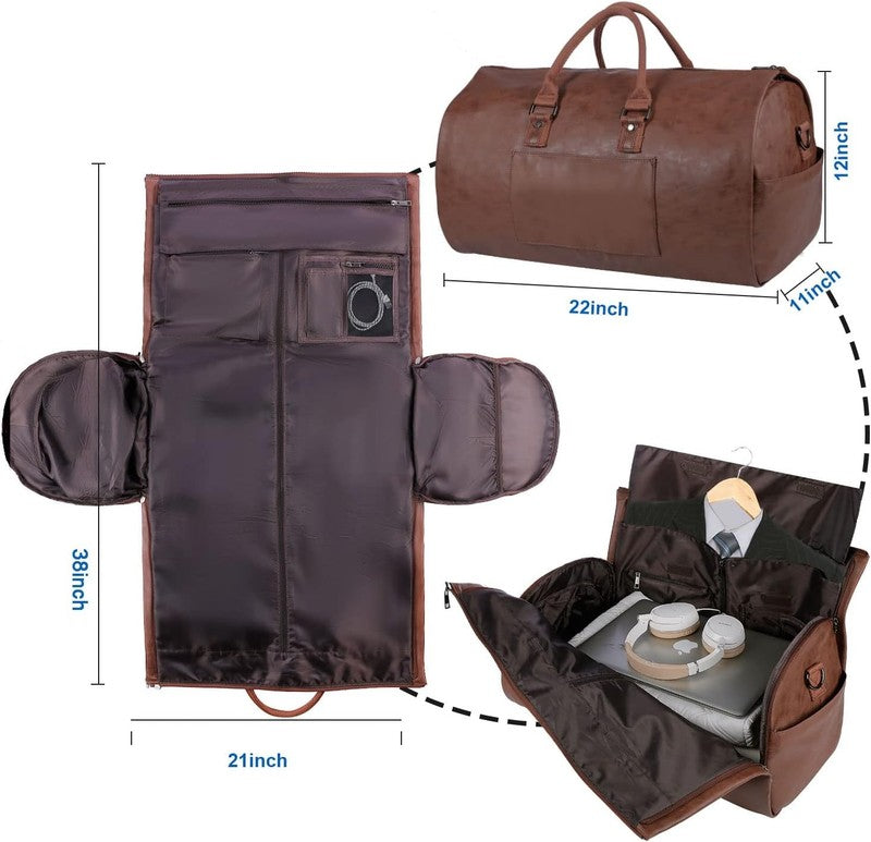 2in1 Garment Duffle Bag Hanging Suit Travel Carry On Business Men Women1