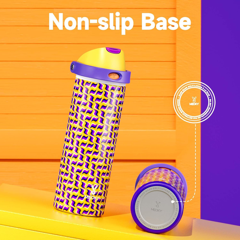 24oz Stainless Steel Water Bottle w/ Straw Leakproof Travel Sports Gym8