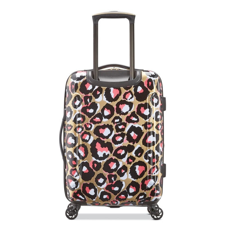 Arabella Hardside Carry on Luggage with Spinner Wheels   Leopard Gold3