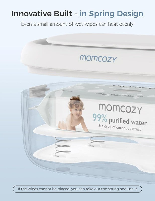 Baby Wipe Warmer 4 Temp Modes Fast Heating Night Light Blue1