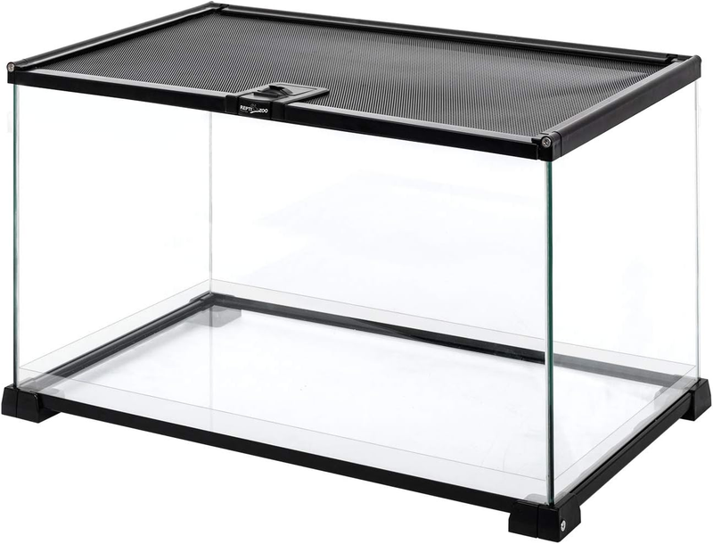 15 Gal Glass Reptile Tank Medium Terrarium w/ Top Screen Vent for Gecko Snake8