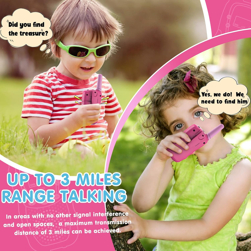 Kids Walkie Talkies 22 Channel 2 Way Radio 3 Mile Range LCD Flashlight4