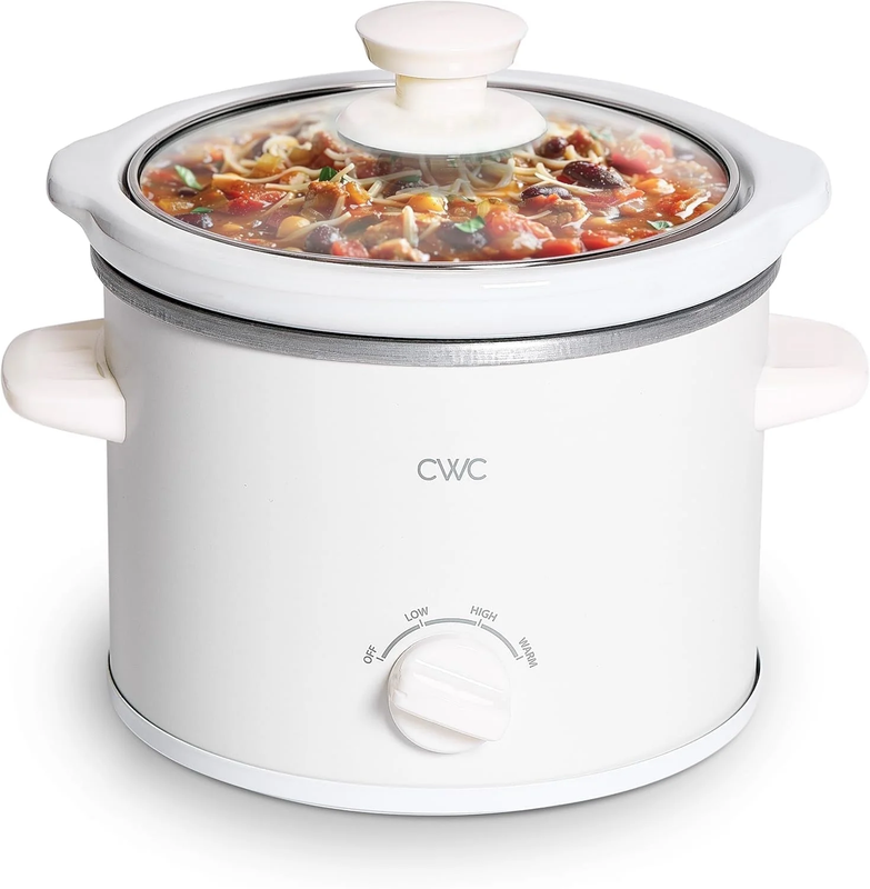 Slow Cooker, Crock Pot, 2-Quart Removable Stoneware Mini Crock Pot, Cream7