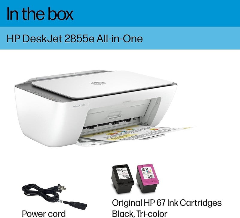 Deskjet 2855E Wireless Inkjet Printer Scanner Copier with 3 Months Instant Ink8