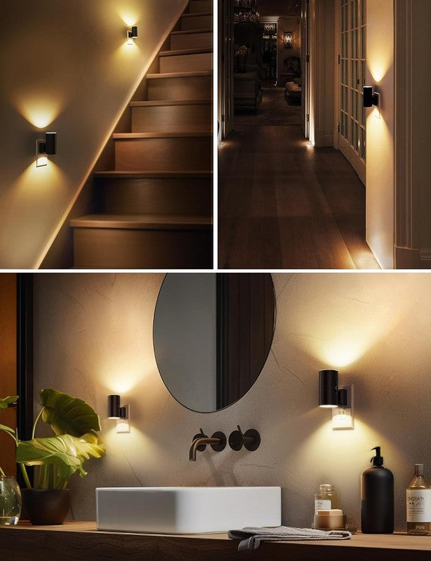 Dimmable Night Lights with Sensor, 3000K Soft White, 2 Pack for Home Use4