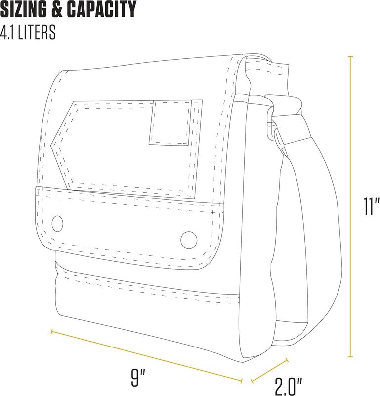 Crossbody Snap Bag, Durable, Adjustable Shoulder Bag with Flap over Snap Closure5