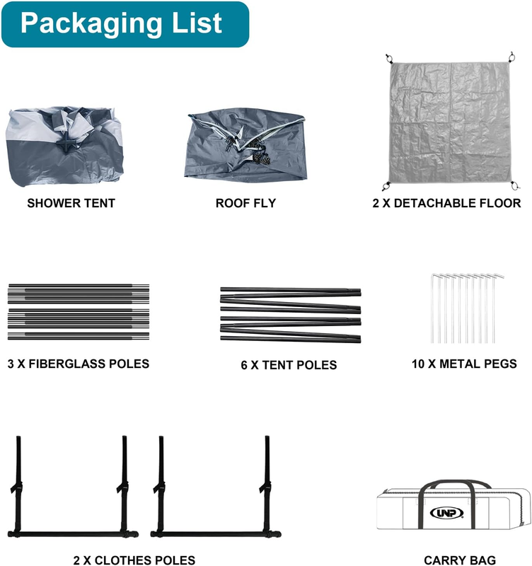 Portable Shower Tent Outdoor Privacy Changing Room Sun Shelter Camping5