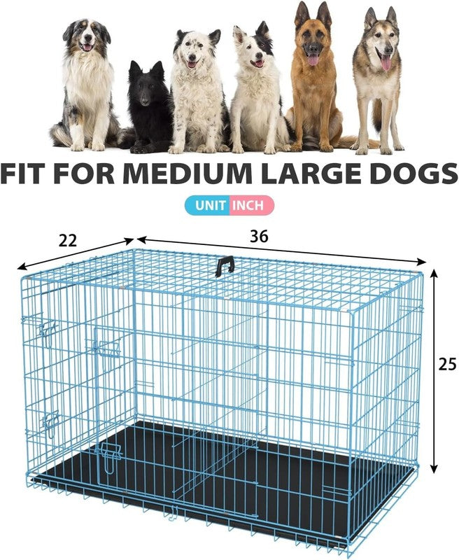 Large 36" Pet Cage with Plastic Tray and Handle6