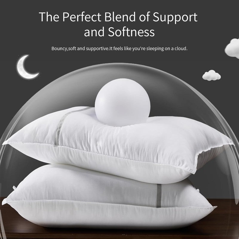 Bed Pillows Queen Size Set of 4, Firm Cooling Hotel Pillows, 20x28 Inches1