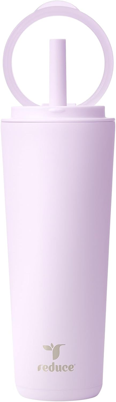 24oz Stainless Steel Insulated Tumbler Spill Proof Flip Lid Cold 32H Lilac Bud0