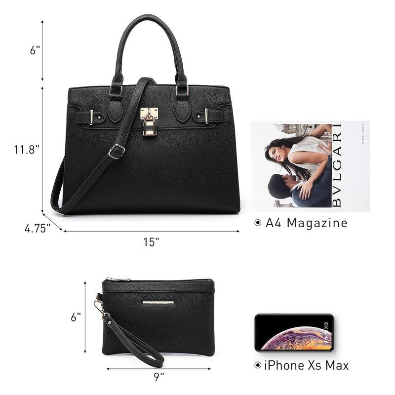 Women Handbag Purse Shoulder Top Handle Satchel Tote Work Bag Clutch5