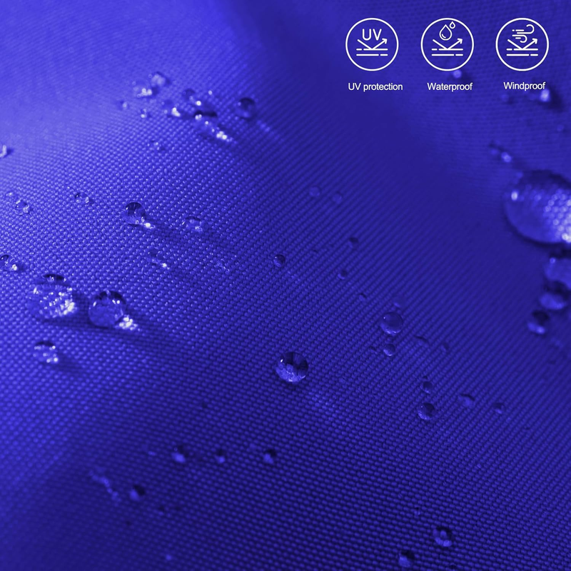 9FT Patio Umbrella with Crank Tilt 8 Ribs UV Fade Resistant Blue4