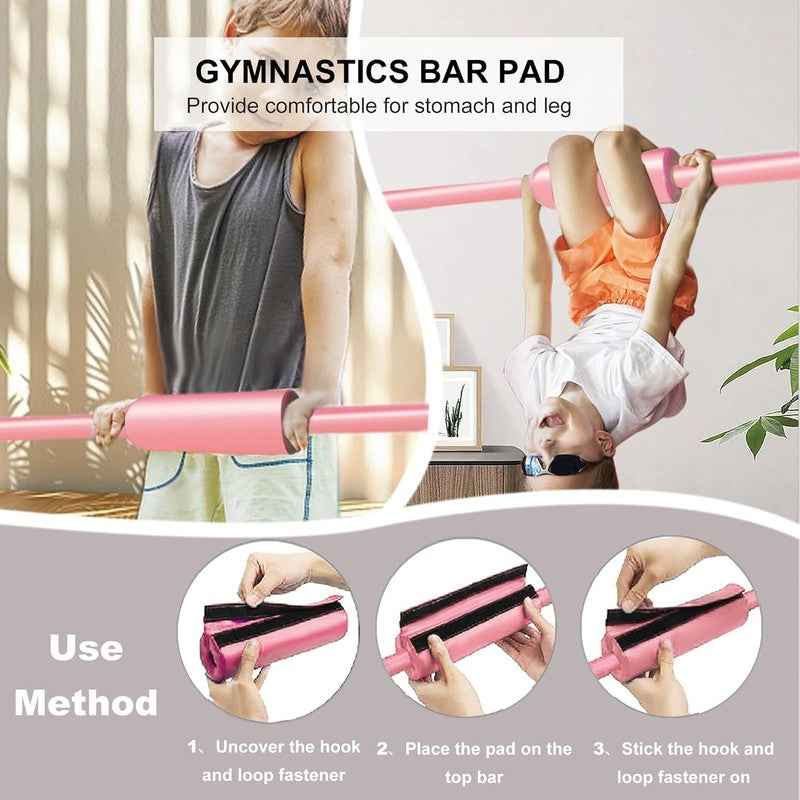 Expandable Kids Gymnastics Bar Adjustable Folding Kip Bar Home Gym Equipment1
