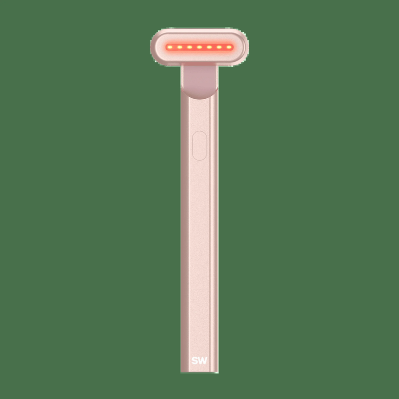4-In-1 Red Light Therapy Skincare Wand - Facial Massage, Galvanic Current, and W10