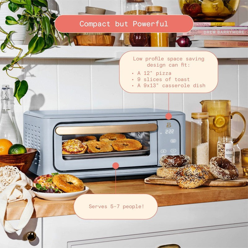 Drew Barrymore Infrared Air Fryer Toaster Oven 9-Slice 1800W Cornflower Blue5