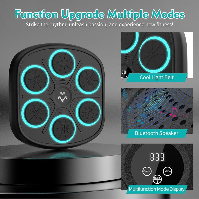 2025 Music Boxing Machine Wall Mounted Punch Trainer w Gloves 9 Modes2
