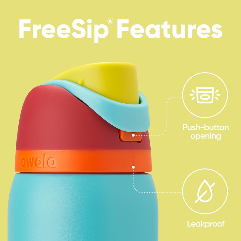 Owala FreeSip 32oz Stainless Steel Water Bottle Straw Insulated Summer2