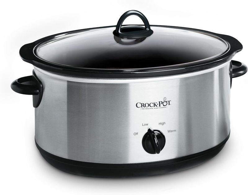 7 Quart Oval Manual Slow Cooker, Stainless Steel (SCV700-S-BR), Versatile Cookwa10