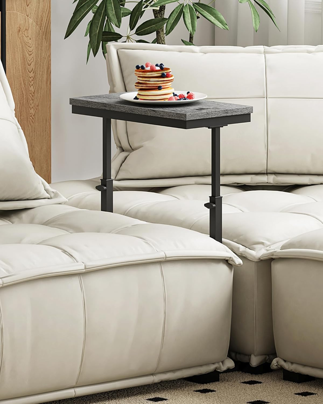 Grey End Table Side Table Tall Sofa Couch Table Living Room Bedroom3
