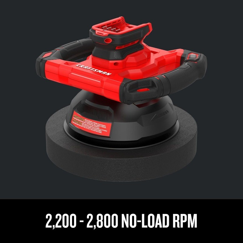 CRAFTSMAN V20 Cordless Buffer Polisher, Orbital Polisher for Car Detailing3