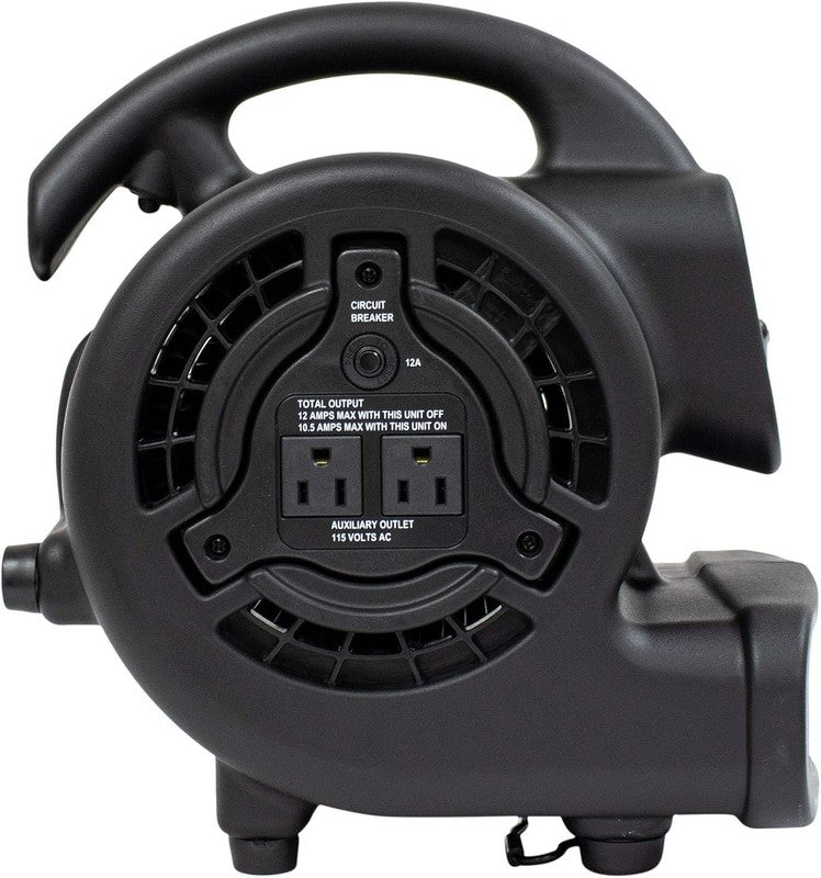 Mini Mighty 138W 600CFM Air Mover Carpet Dryer Floor Fan Black3