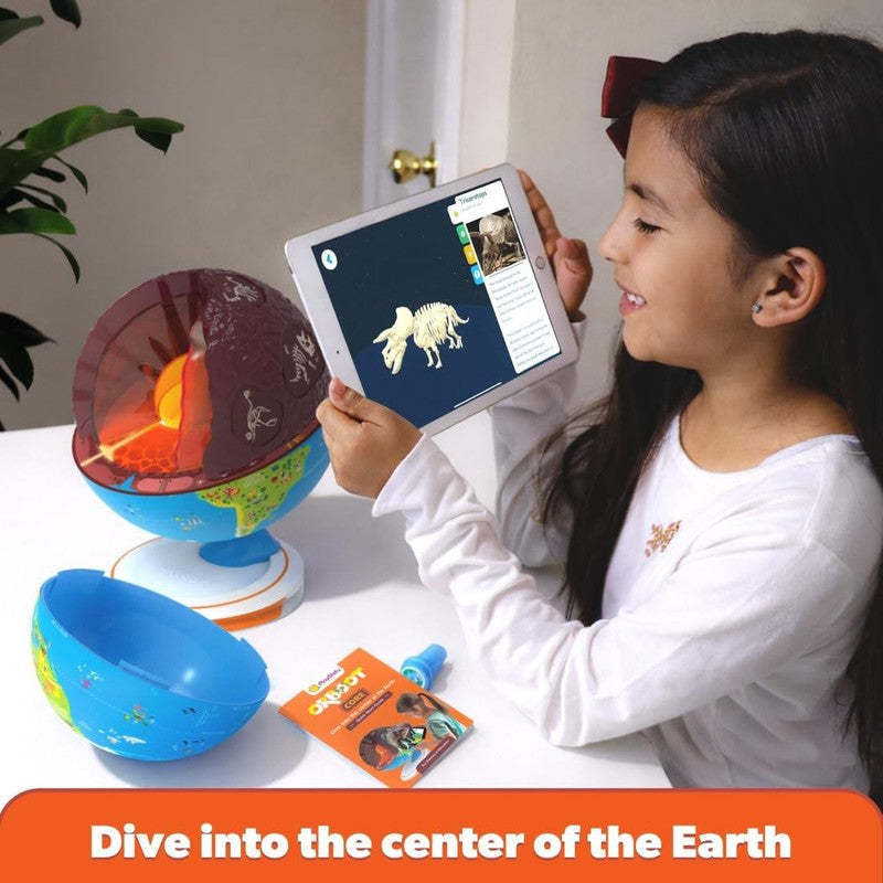 Orboot Core Interactive Globe Earth Fossils Minerals STEM Toy Ages 4+4