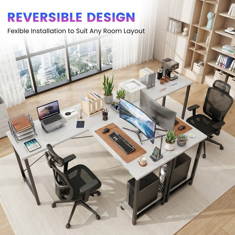 50 Inch L Shaped Desk - Computer Desk Corner Desks Gaming Desk PC Table with CPU3
