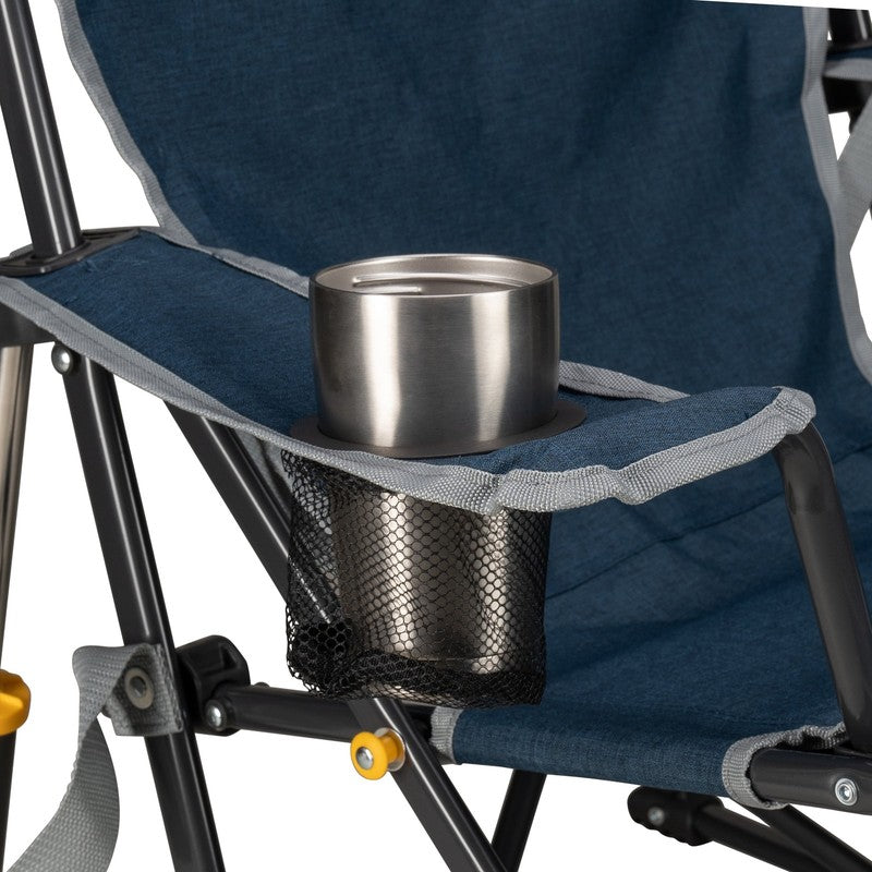 Foldable Rocking Camp Chair Kickback Rocker Heathered Indigo4