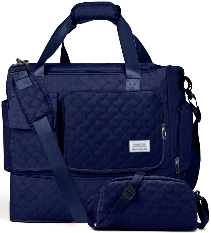 Travel Duffle Bag Weekender Bags for Women with Shoe Compartment Carry on Overni10