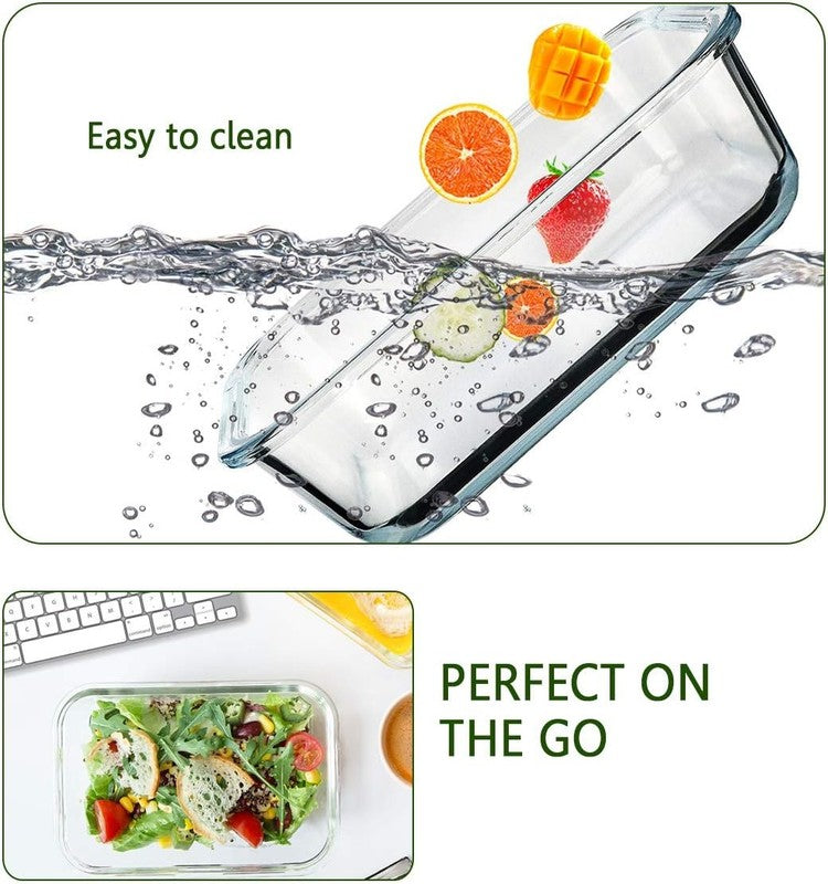 8 Pack 30oz Glass Meal Prep Containers Airtight Lids4