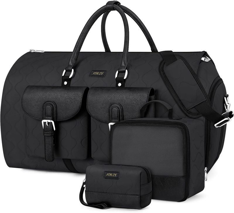 Garment Duffel Bag Travel Convertible Carry On Weekender w/ Shoe Pouch 3Pcs8