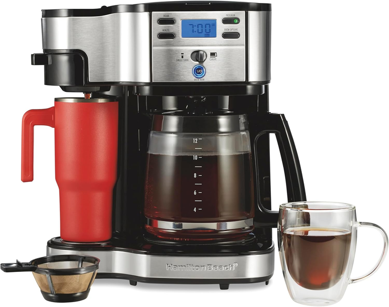 12 Cup Programmable Drip Coffee Maker & Single Serve Machine, Black10