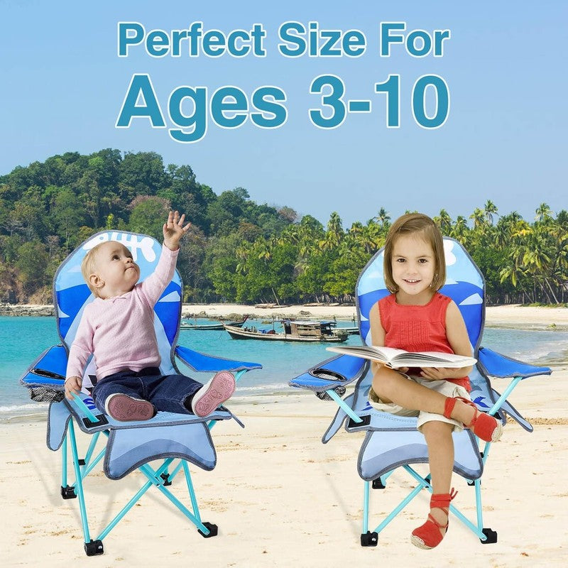Kids Folding Outdoor Lawn & Camping Chair w/ Cup Holder & Carry Bag6
