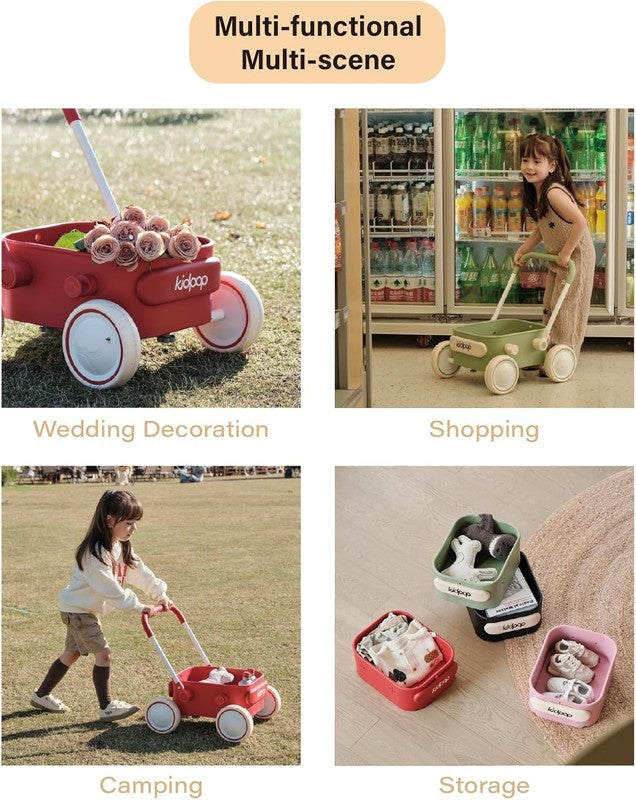Toddler Push & Pull Wagon Walker 7mo 4yr Birthday Gift Pink6