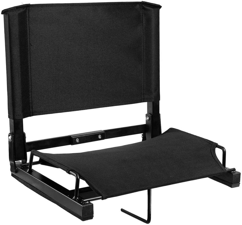 Bleacher Stadium Seat Chair w/ Back Support & Cushion Wide/Regular8