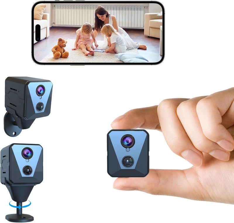 4K HD Mini Security Camera with Night Vision & 100 Days Battery Life8