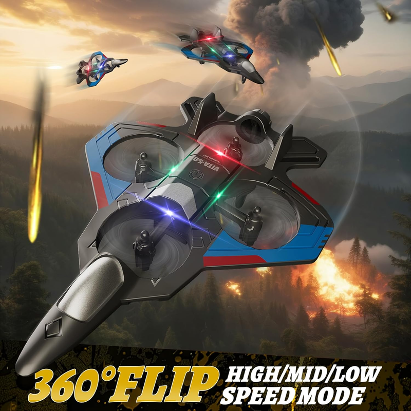 RC Foam Airplane Remote Control Fighter Jet Easy Fly 360° Flip Kids Adults1