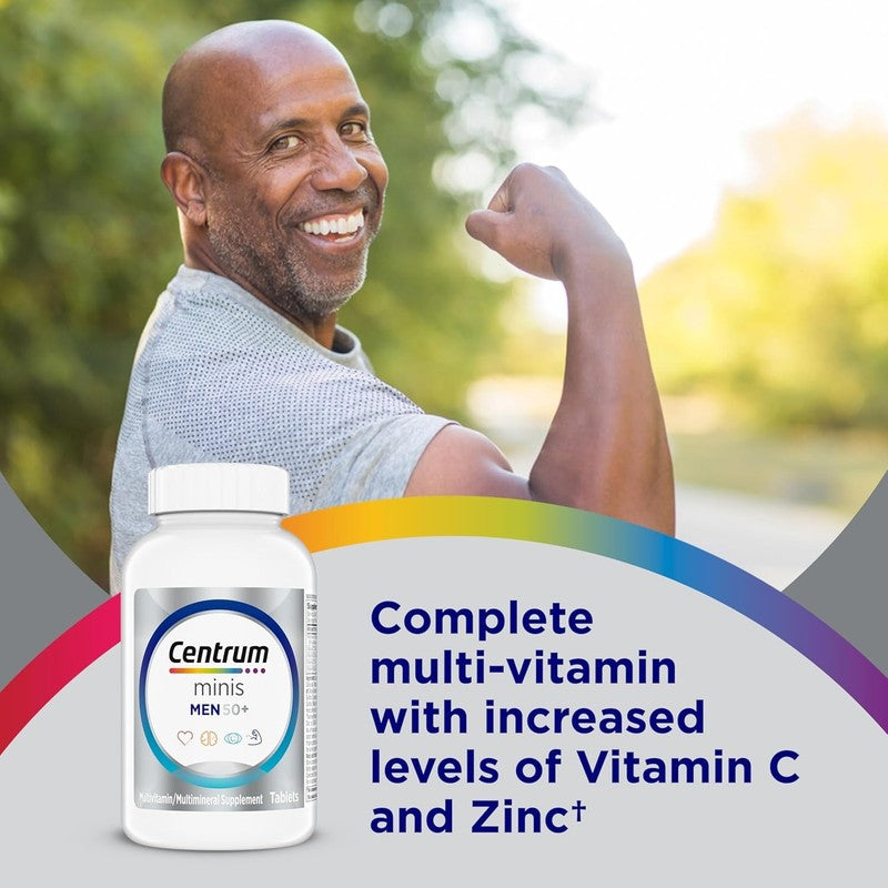 Minis Silver Multivitamin for Men 50+, Supports Memory & Cognition, 280 Ct1