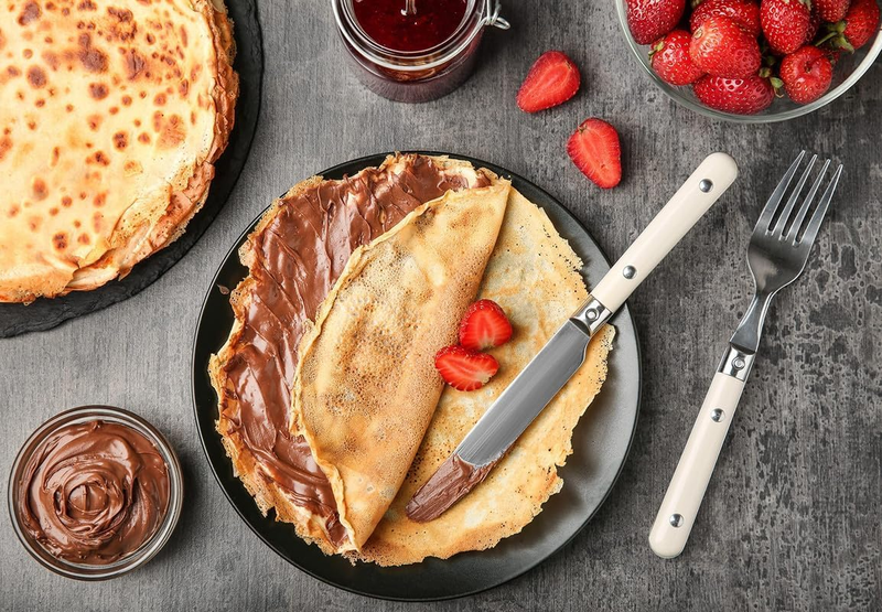 Electric 8" Crepe Maker Nonstick Portable Pan Auto Temp Control Hot Plate6