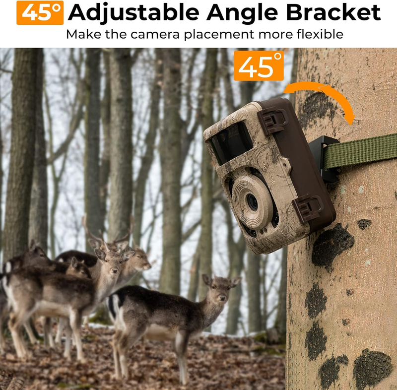 4K 48MP WiFi Trail Camera No-Glow Night Vision 0.2S Trigger 120° Cam7