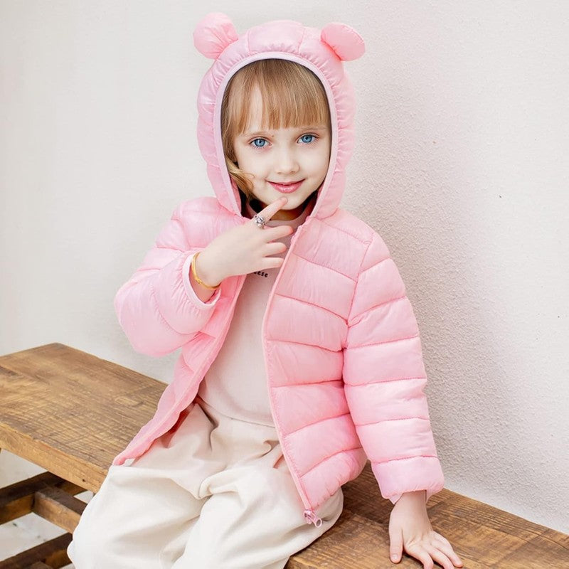 Baby Toddler Winter Coat Bear Hood Puffer Jacket 6M 3T Boys Girls Warm3