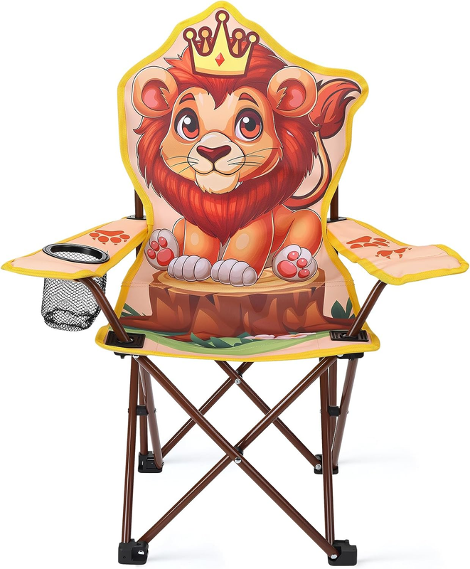 Kids Folding Outdoor Camping & Lawn Chair w/ Cup Holder & Carry Bag8
