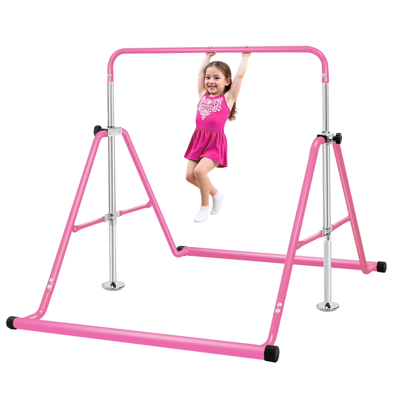 Barra De Gimnasia De 150 Lb Para Niños, Barra Horizontal Ajustable En Altura, Ba10