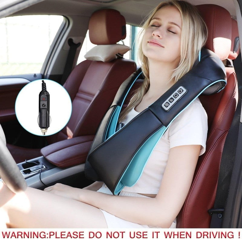 Shiatsu Neck Back Shoulder Massager w/ Heat 4D Deep Tissue Pain Relief4