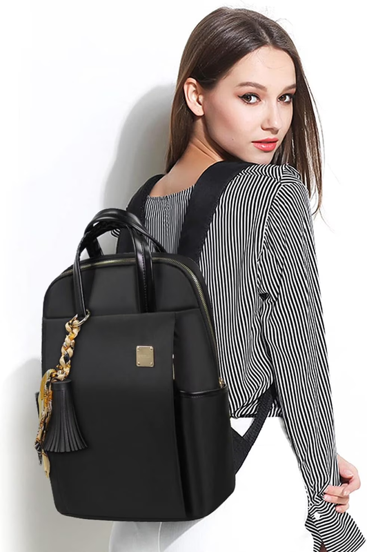 Womens Waterproof Laptop Backpack 14–16 Inch Polyester Black6