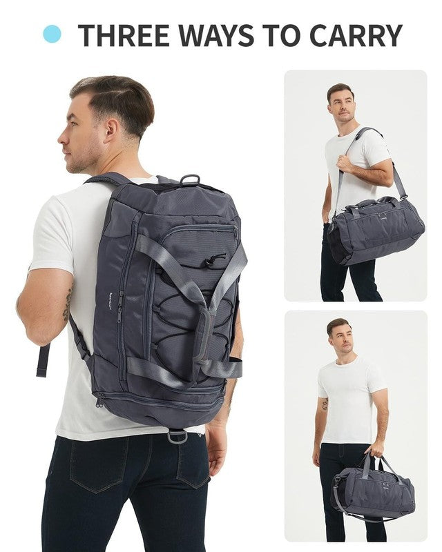 Gym Bag for Men Large Capacity Duffel Bags with Shoe Compartment Tote with Troll4