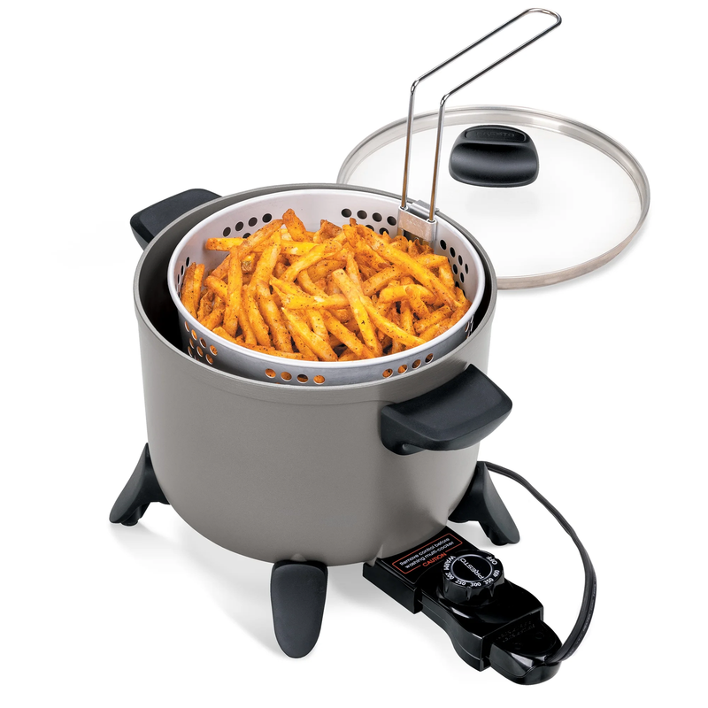 Kitchen Kettle Multi Cooker with Non Stick Feature, Electric Deep Fryer0