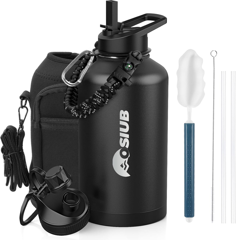 64oz Insulated Water Bottle   Triple Wall Vacuum, Leakproof, BPA Free, Black8