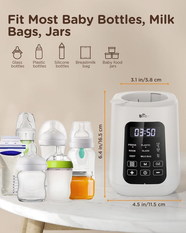 Bear Baby Bottle Warmer Fast Milk & Formula Heater w/ Time Temp Control6